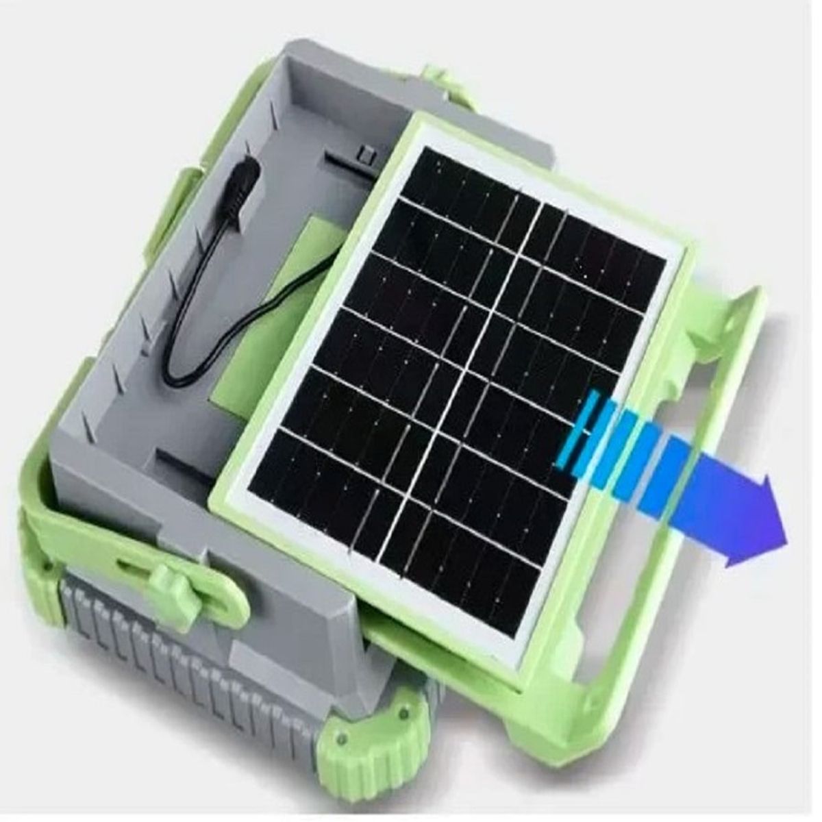 GENERICO - LÁMPARA  LUZ SOLAR LED ALTA POTENCIA TIPO C POWER BANK