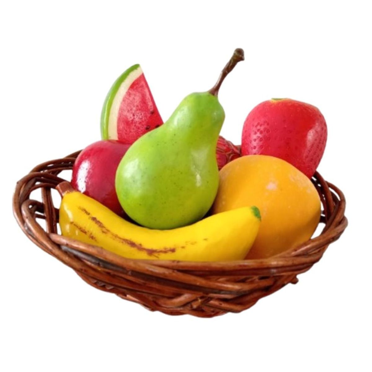 START FG - Canasta de 6 frutas decorativas
