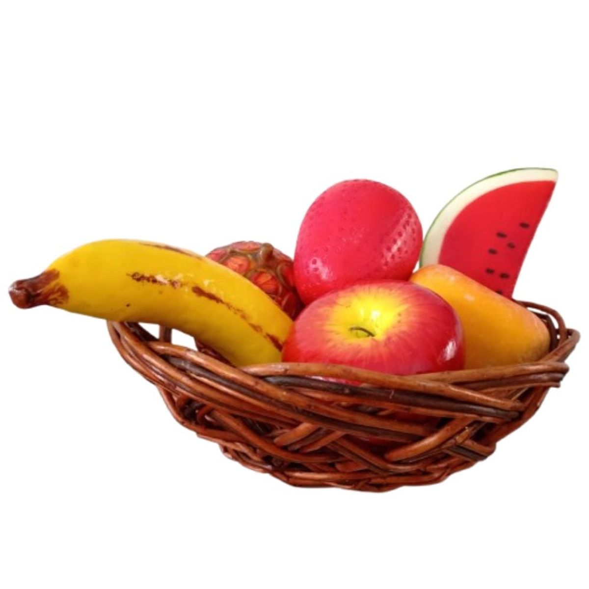 START FG - Canasta de 6 frutas decorativas