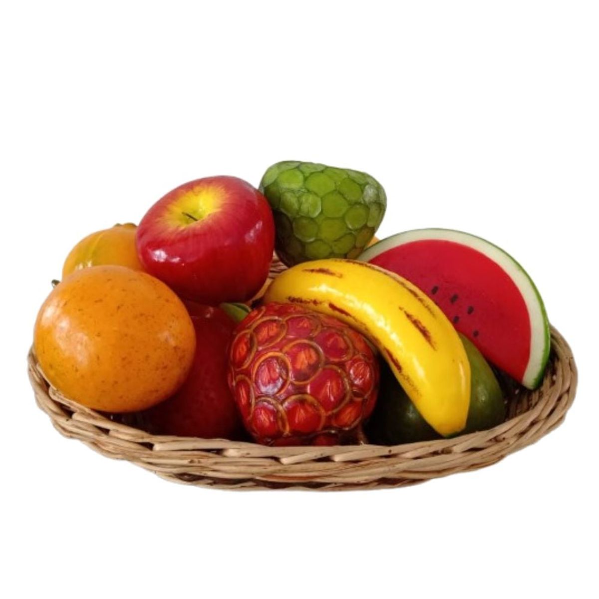 START FG - Canasta de 12 frutas decorativas