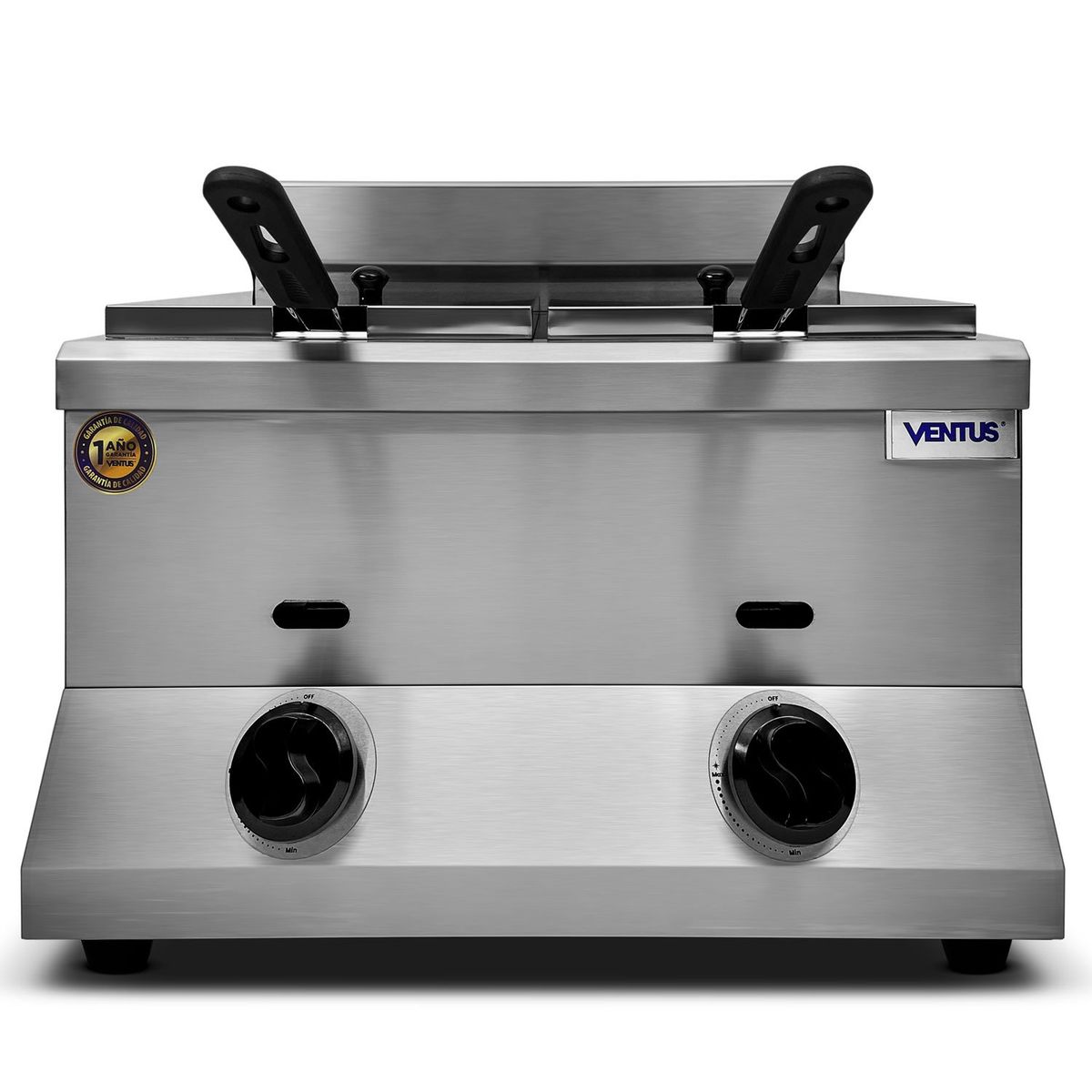 VENTUS - Ventus Freidora Gas doble Sobremesa- 85L- Inox-VFSG-072