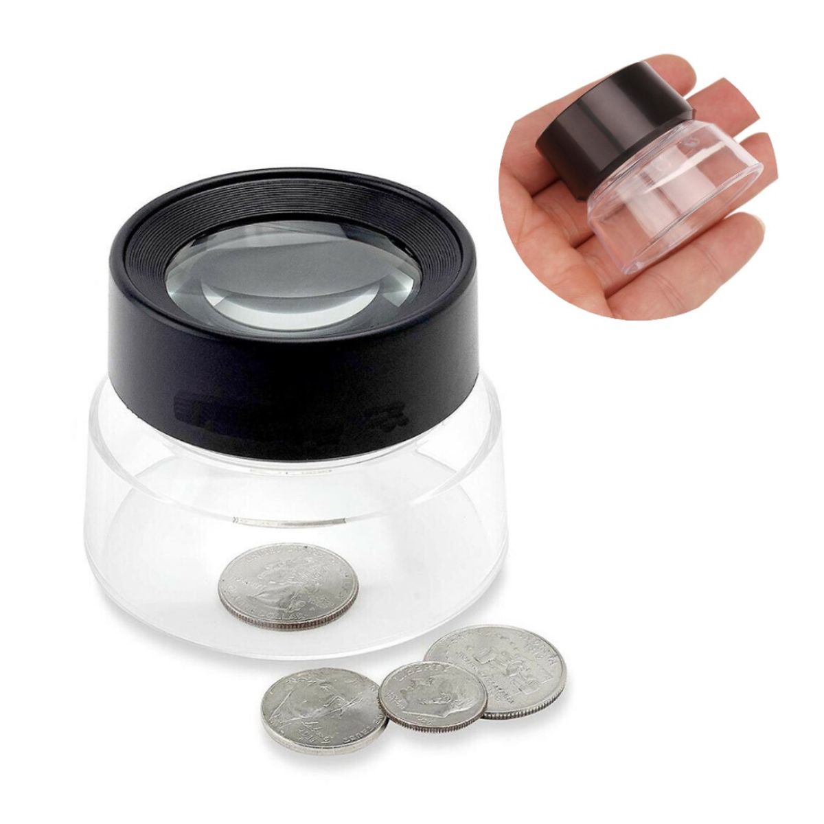 GENERICO - Lupa 10x Lente De Aumento Para Joyería Reloj Reparacion