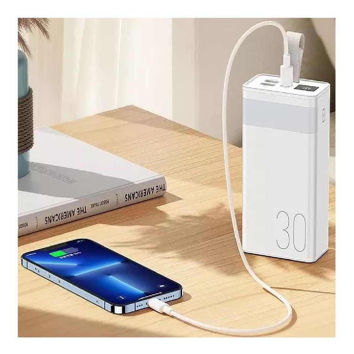 REMAX - Power Bank Remax PD+QC 20W+225W RPP-320 30000mAh Blanco