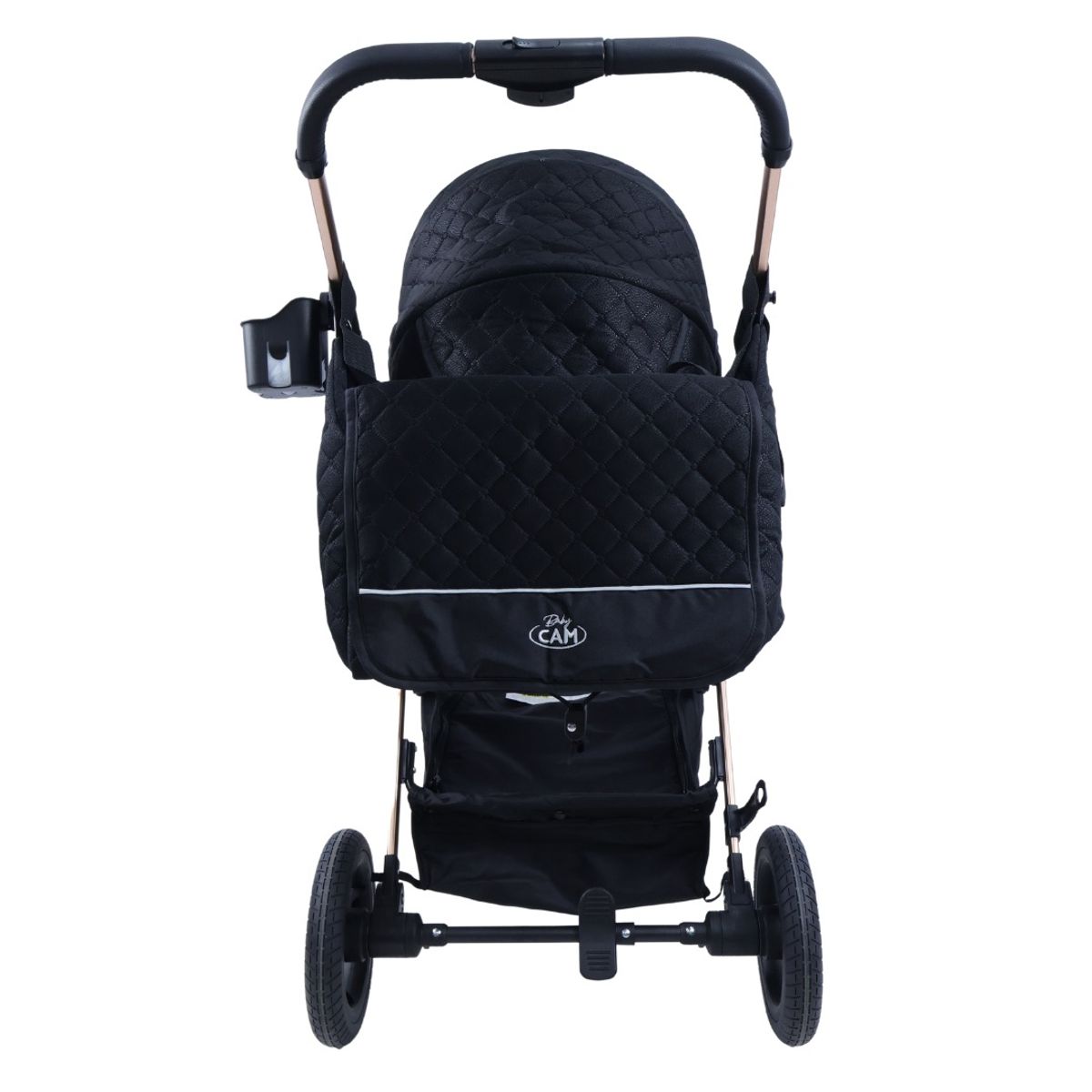 BABY CAM - Coche moises Galaxy aluminio Baby CAM con portabebé y bolso
