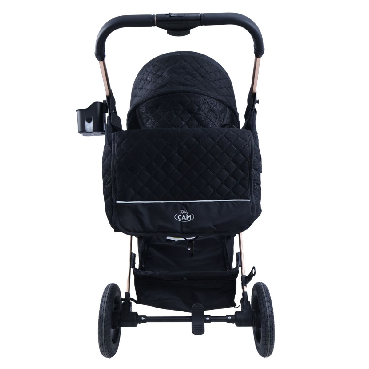 BABY CAM - Coche moises Galaxy aluminio Baby CAM con portabebé y bolso