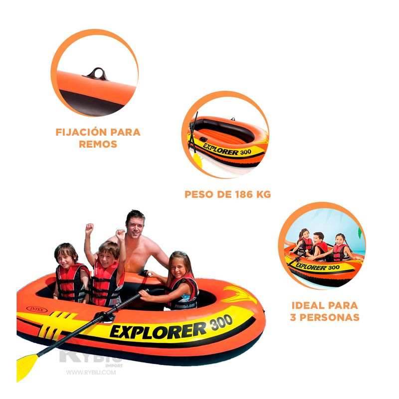 RYBIU IMPORT - Barquilla Resistente en Anaranjado Y+Ligas de Regalo