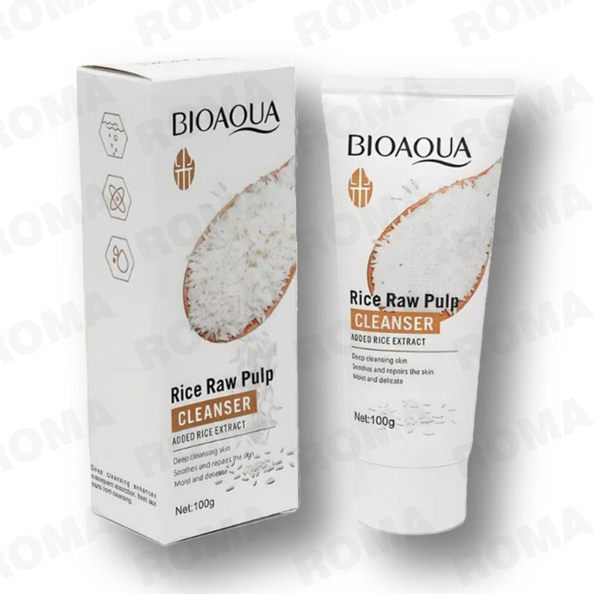 BIOAQUA - LIMPIADOR FACIAL DE ARROZ 100 GR BIOAQUA