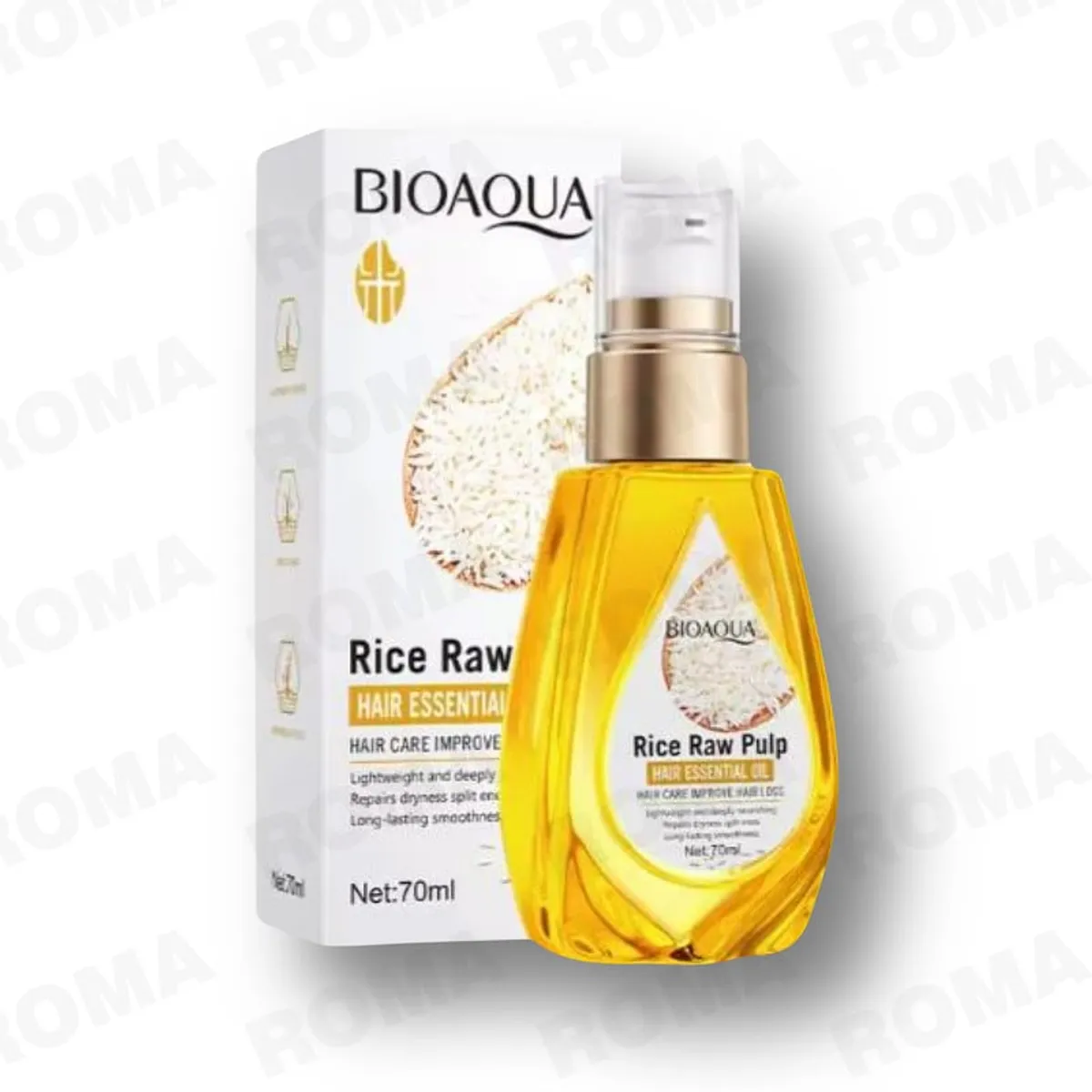 BIOAQUA - ACEITE ESENCIAL PARA CABELLO DE ARROZ  70ML  BIOAQUA
