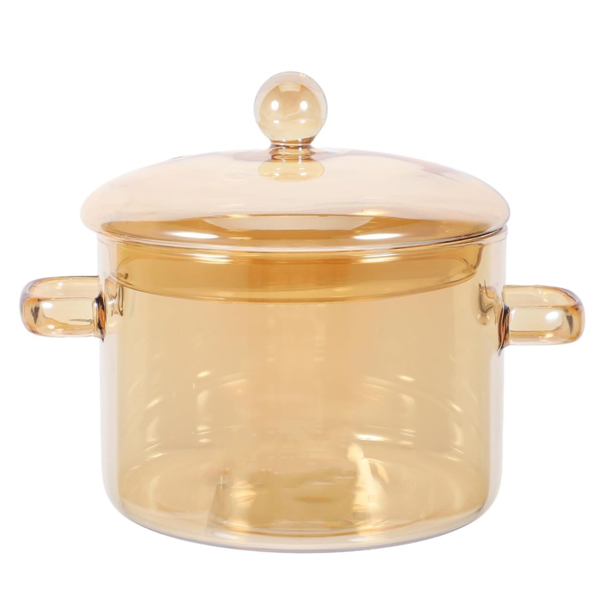 HYGGE - Olla de Vidrio Borosilicato con Tapa Resistente al Calor