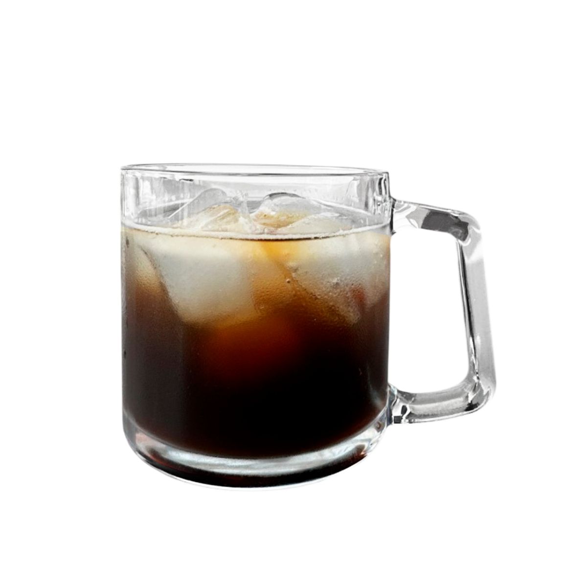 HYGGE - Set de 2 Tazas de Vidrio con Mango Recto 300 ml