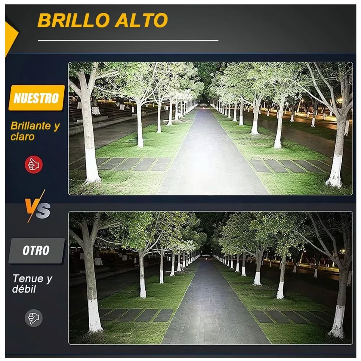 GENERICO - Set Auxiliar Dual 32 Led Luz Blanca Con Estrobo 168w