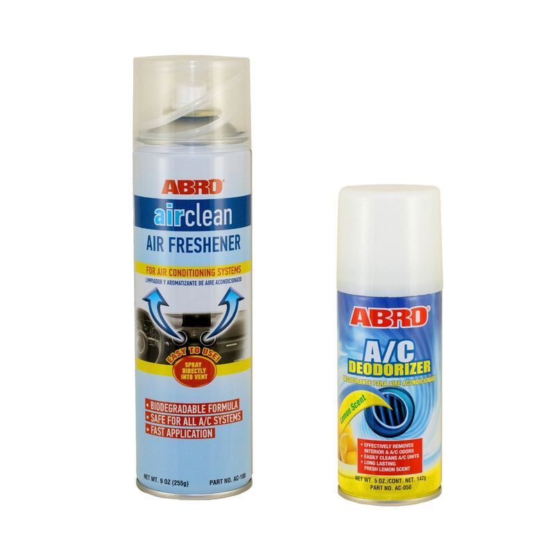 ABRO - Limpiador de Aire Acondicionado + Desodorizante Aroma Limón