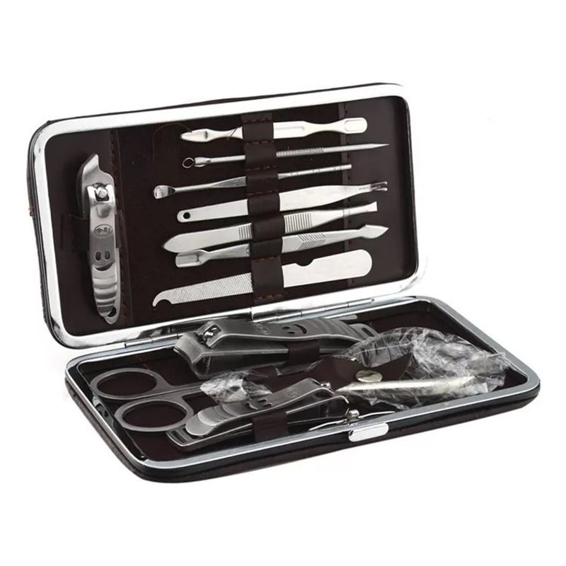 GENERICO - Set De Manicure Y Pedicure 14 piezas En 1 Acero Inoxidable Portatil