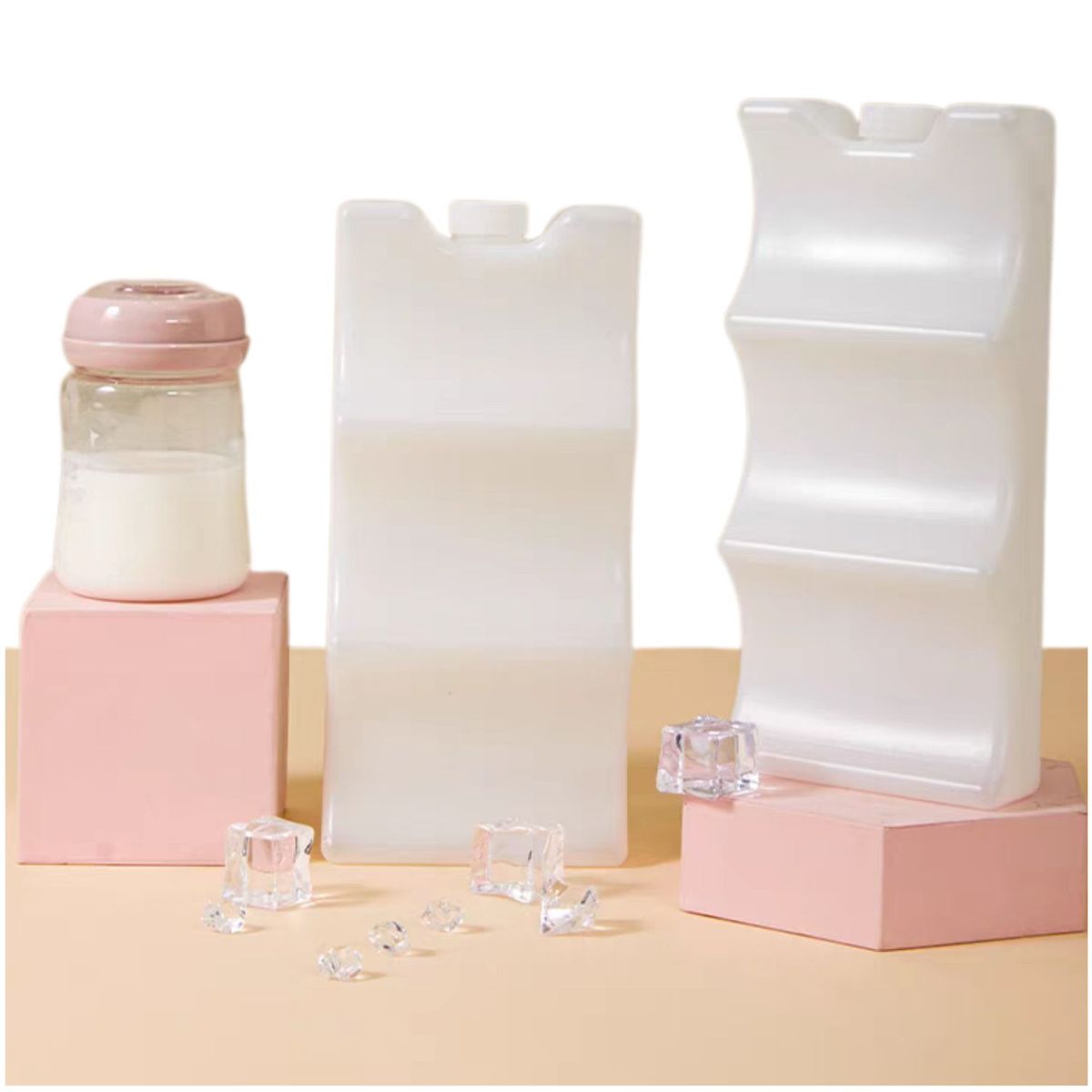 DAUER - 2 Bloques de Hielo con Gel Reutilizable Mantiene Frio Fresco