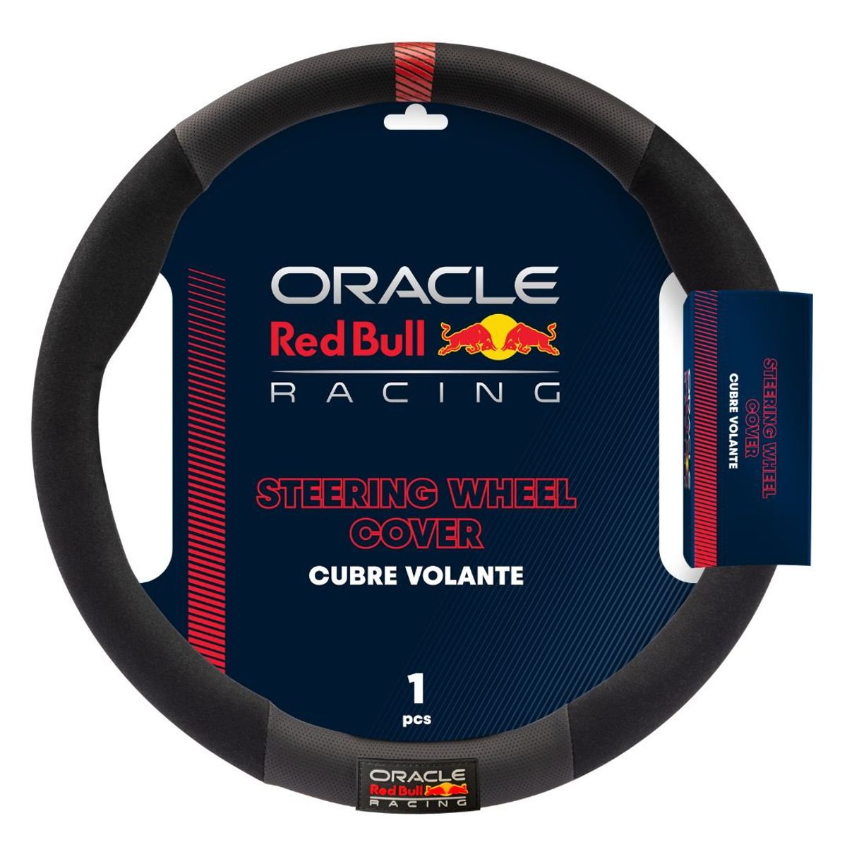 RED BULL - Cubre Volante Universal Red Bull Racing 01 Negro Rojo Auto