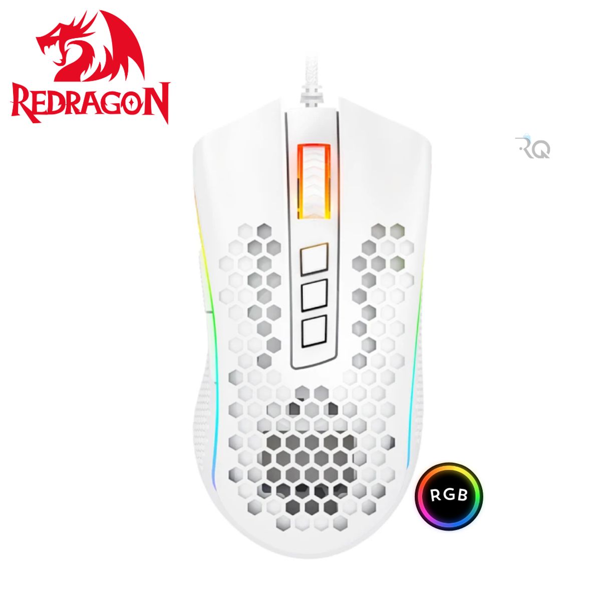 REDRAGON - Mouse Redragon STORM ELITE M988W-RGB WHITE