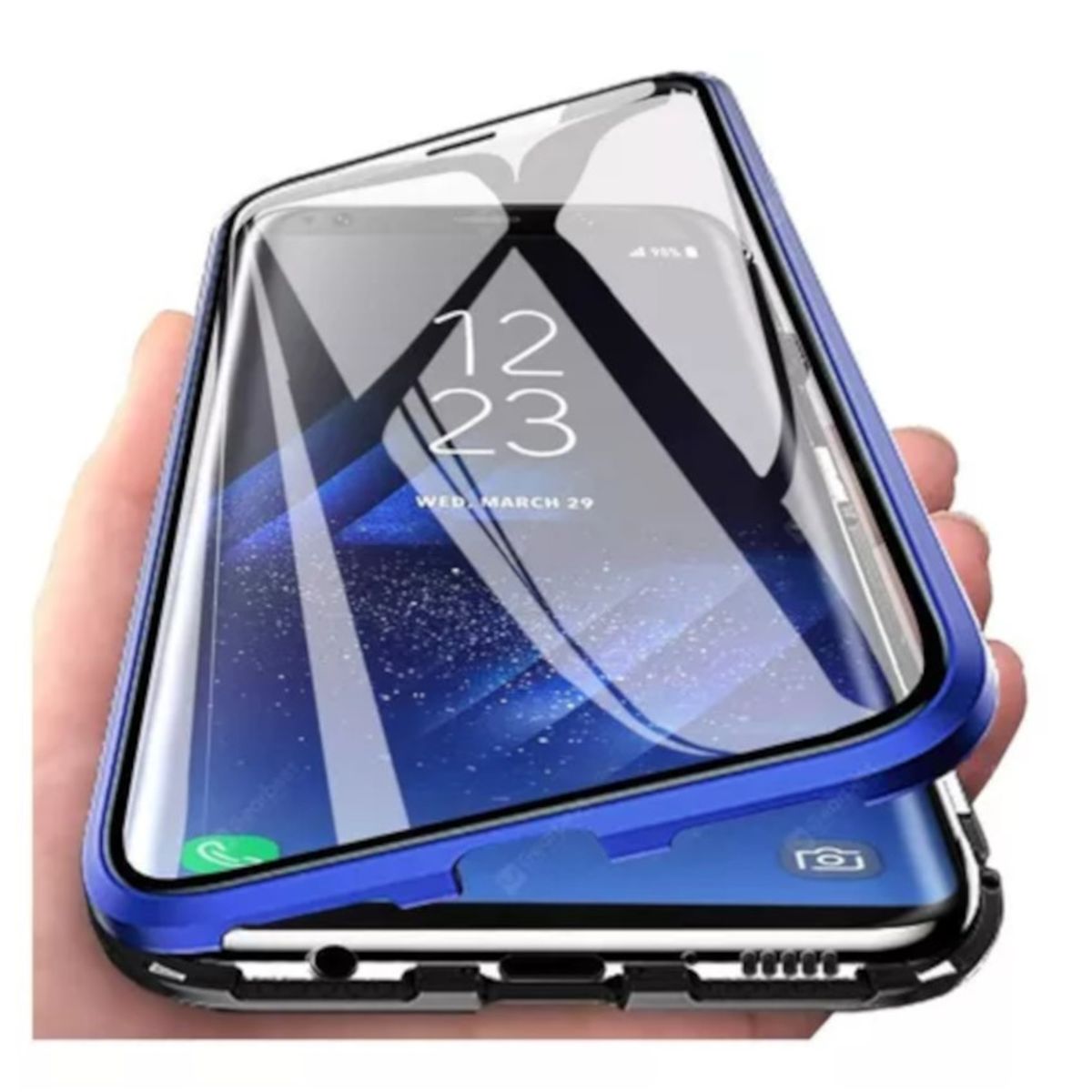 GENERICO - Case metal Bumper con protector pantalla Xiaomi Redmi Note 9 PRO