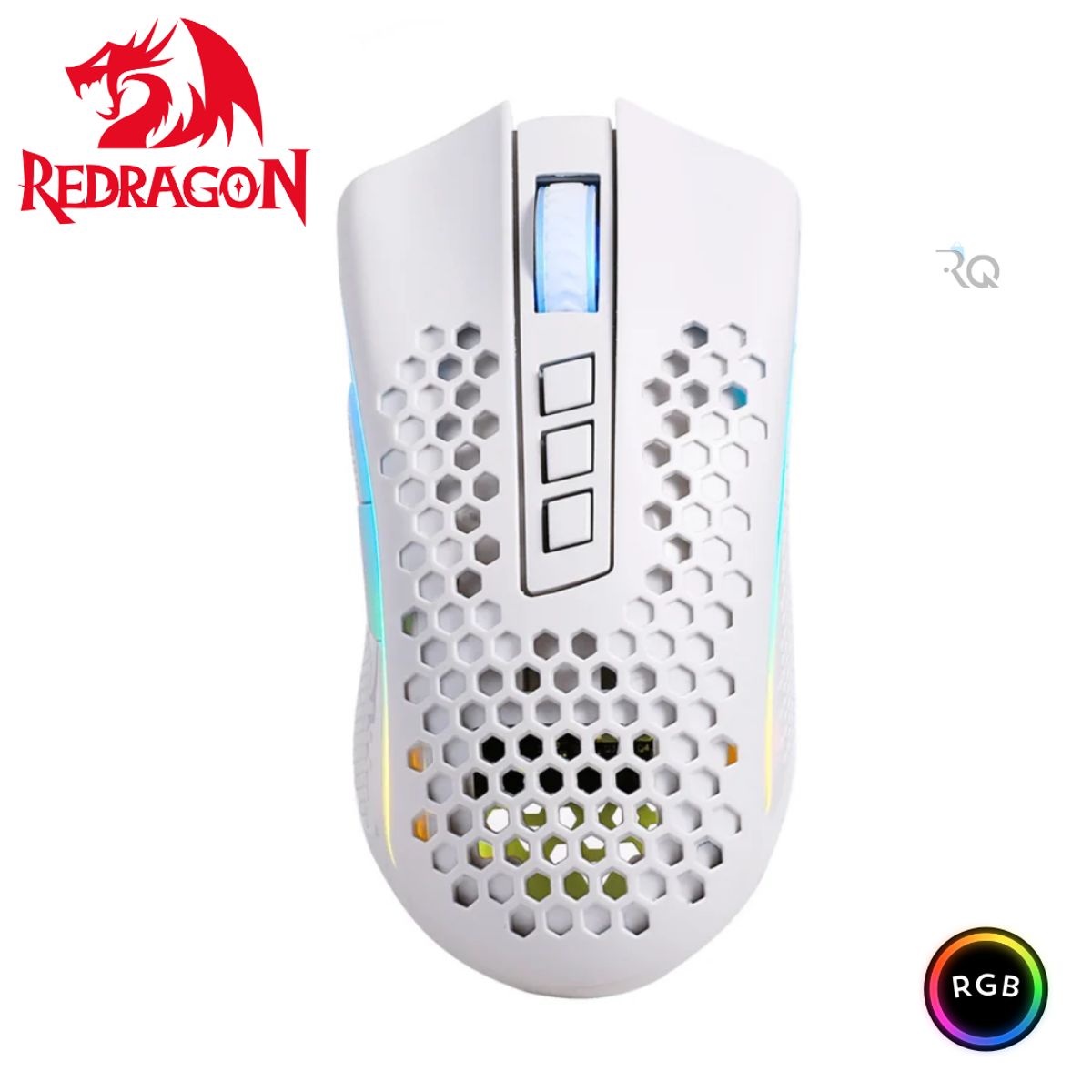 REDRAGON - Mouse Gamer Redragon STORM PRO M808-KS Wireless WHITE