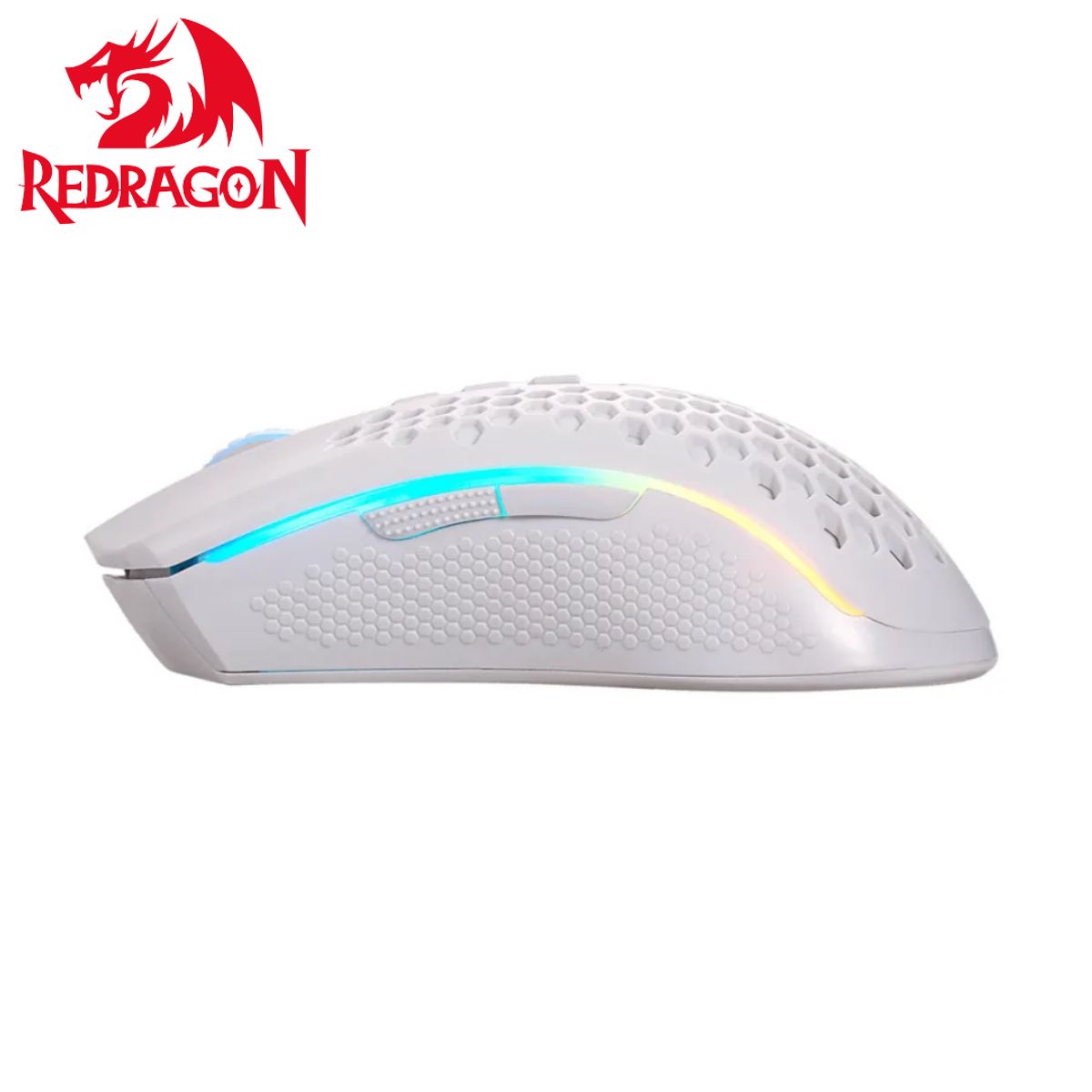 REDRAGON - Mouse Gamer Redragon STORM PRO M808-KS Wireless WHITE