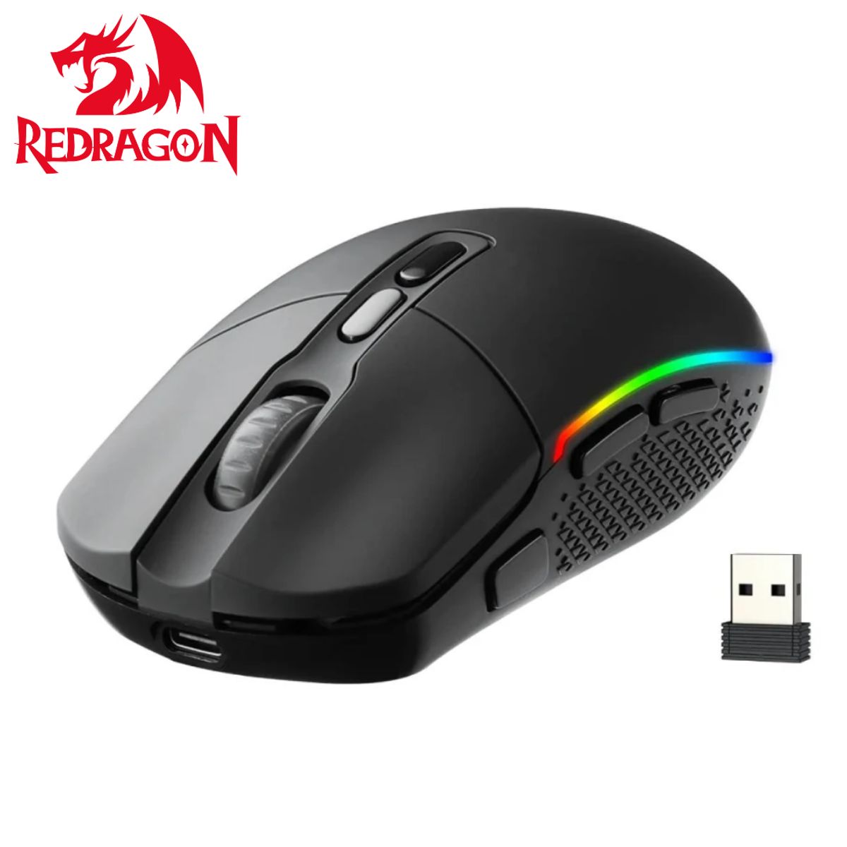 REDRAGON - Mouse Redragon INVADER PRO M719RGB Wireless BLACK