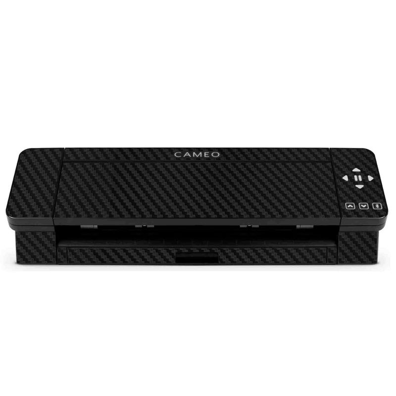 GENERICO - Skin adhesivo Fibra carbono negro silhouette cameo 4