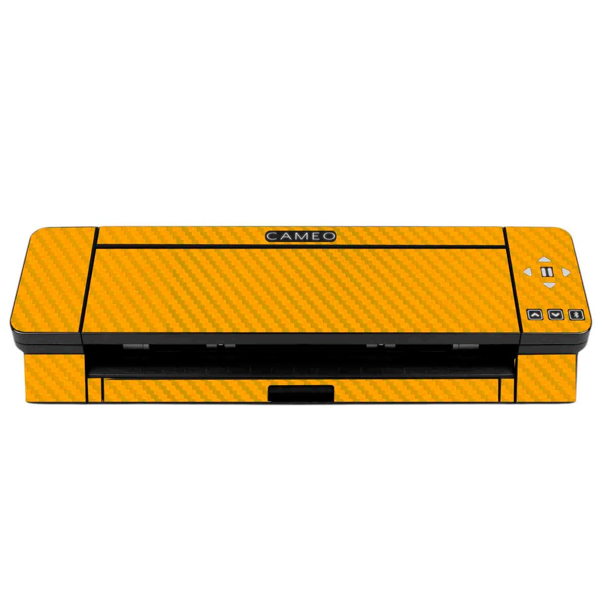 GENERICO - Skin adhesivo Fibra carbono Amarillo silhouette cameo 4