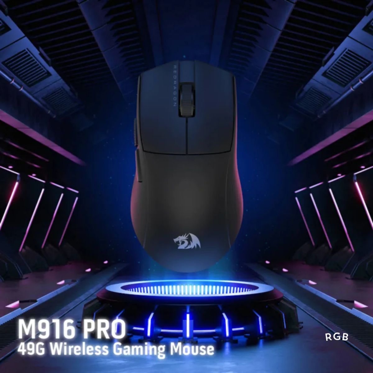 REDRAGON - Mouse Redragon K1NG PRO 4K HZ Wireless Black