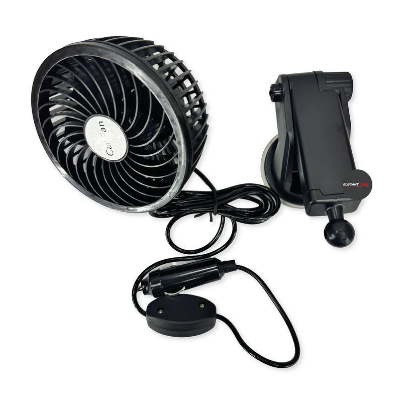 JET - Ventilador Para Auto 4Pulg 12v Negro