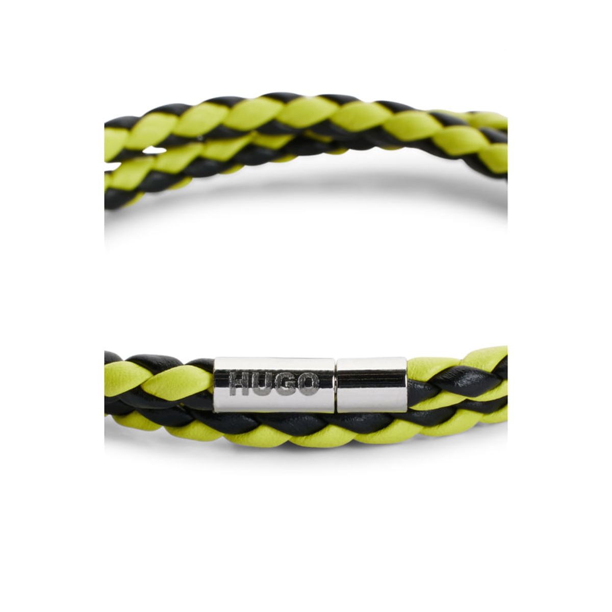 HUGO BOSS - Hugo - Brazalete de dos tonos con doble vuelta en piel
