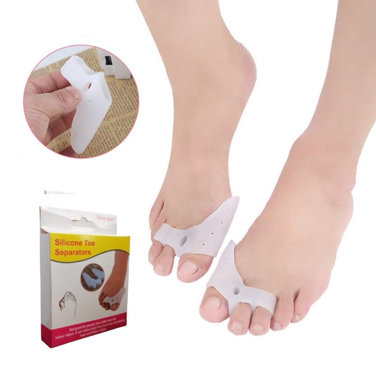 GENERICO - Corrector De Juanete Protector de Juanete del Pie 1 Par