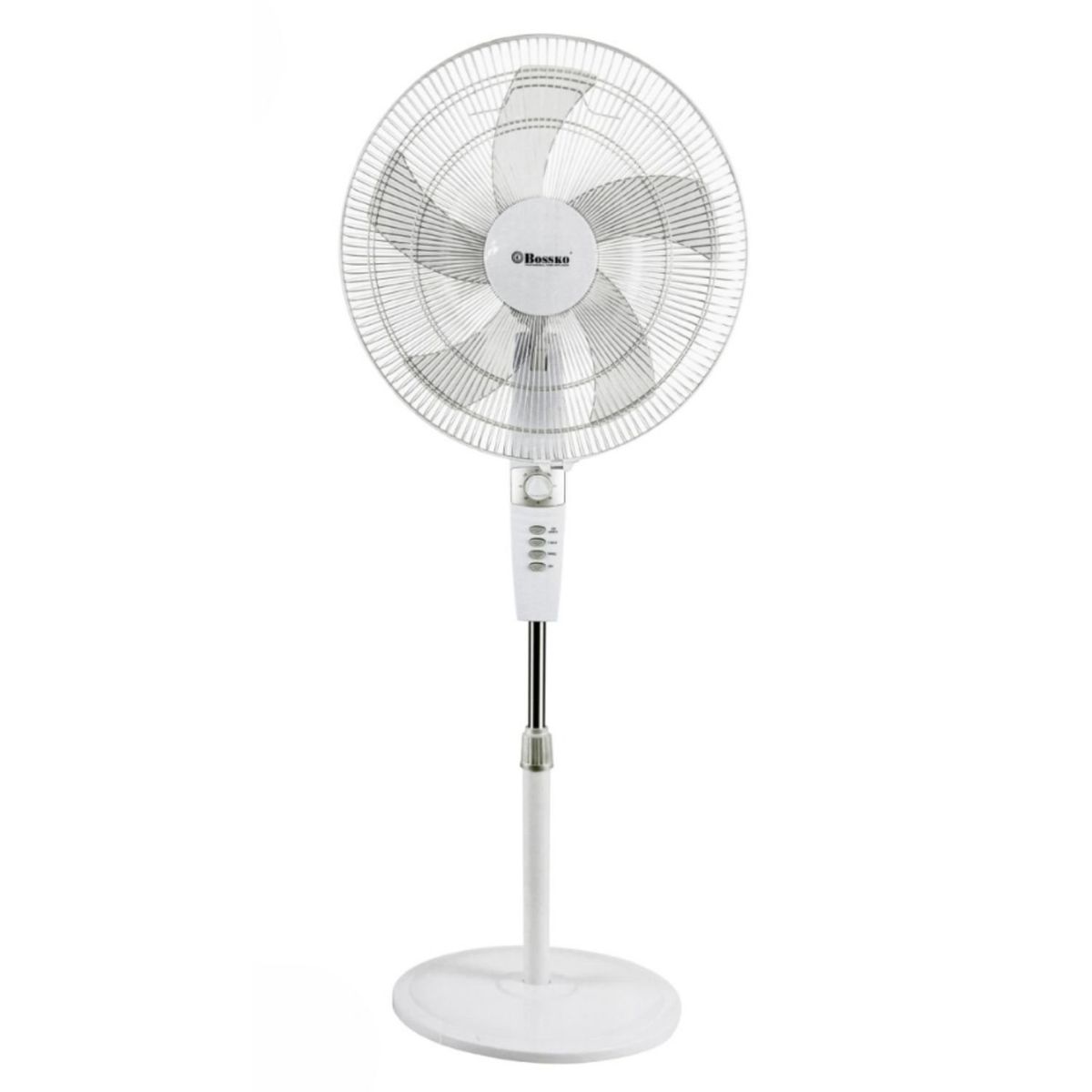 BOSSKO - Ventilador de pedestal 18 BOSSKO BK8457VB 50W con Temporizador Blanco