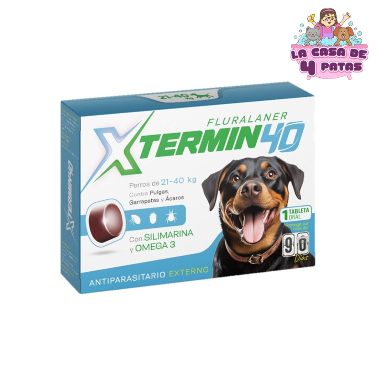 GENERICO - ANTIPULGAS XTERMIN40 21-40KG