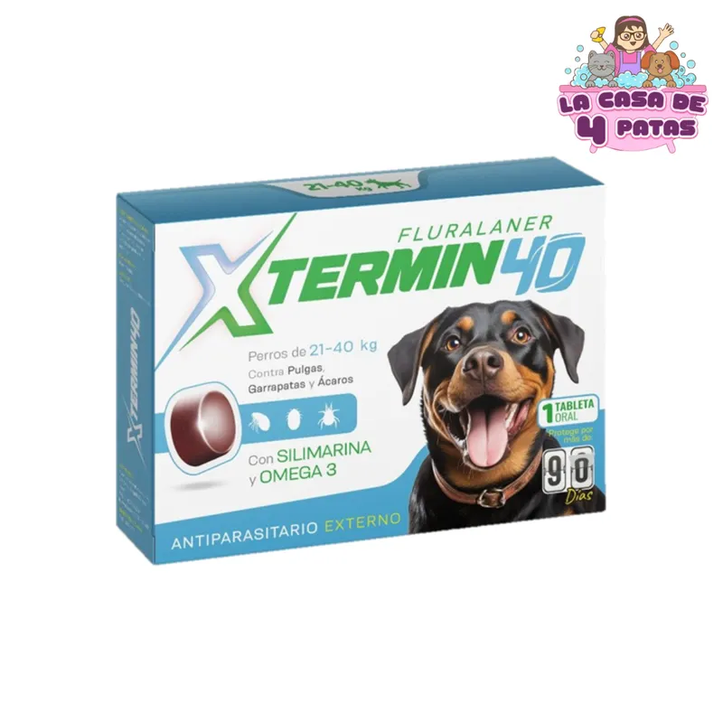 GENERICO - ANTIPULGAS XTERMIN40 21-40KG