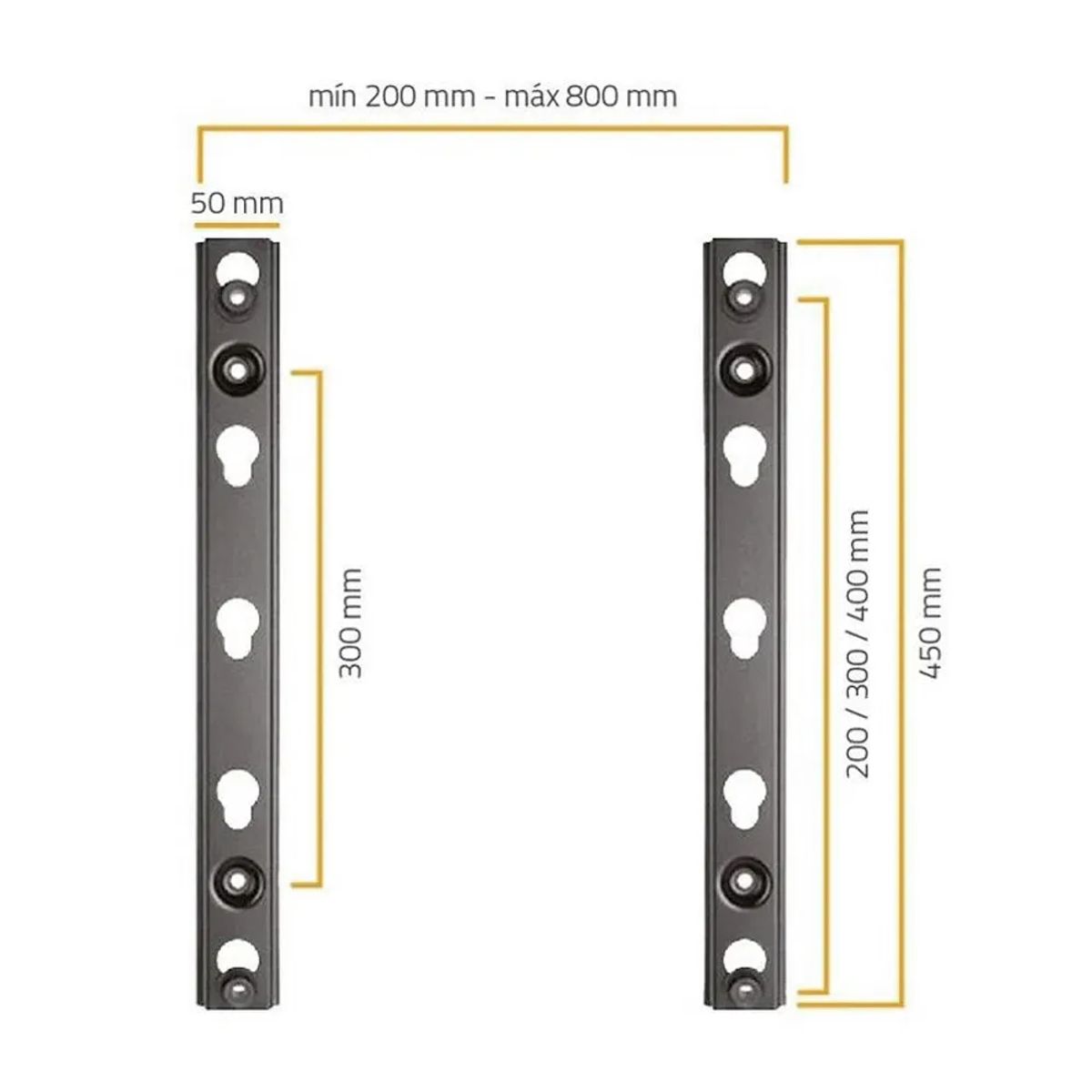 SOPORTEX - Rack Fijo para TV de 37 a 70 pulgadas SP-3775 Negro