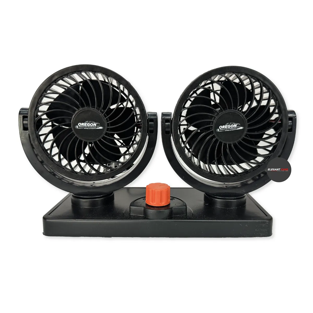 JEF - Ventilador Para Auto Doble Turbo Negro