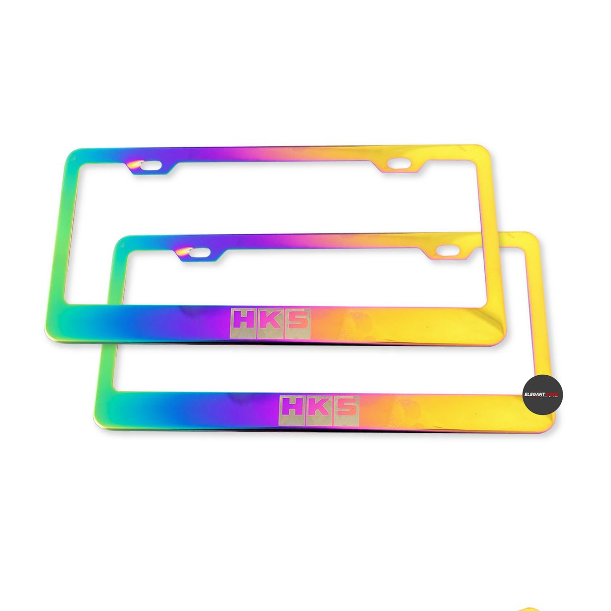 JETECH - Portaplaca Color Tornazol HKS Universal 2pcs