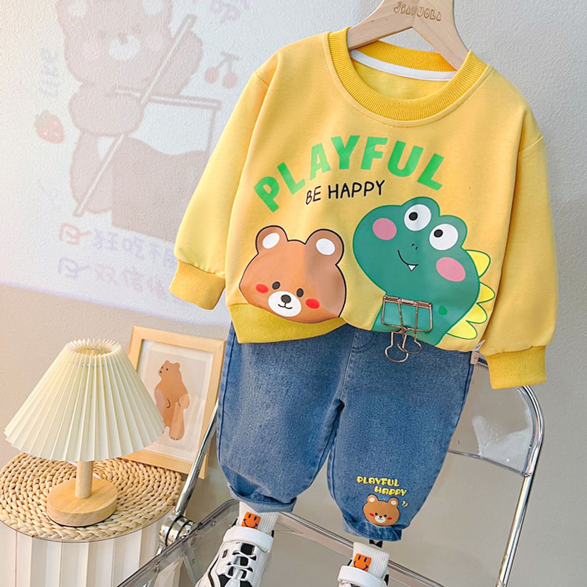 GENERICO - ROPA  PARA NIÑO SAFARI- 2 PIEZAS