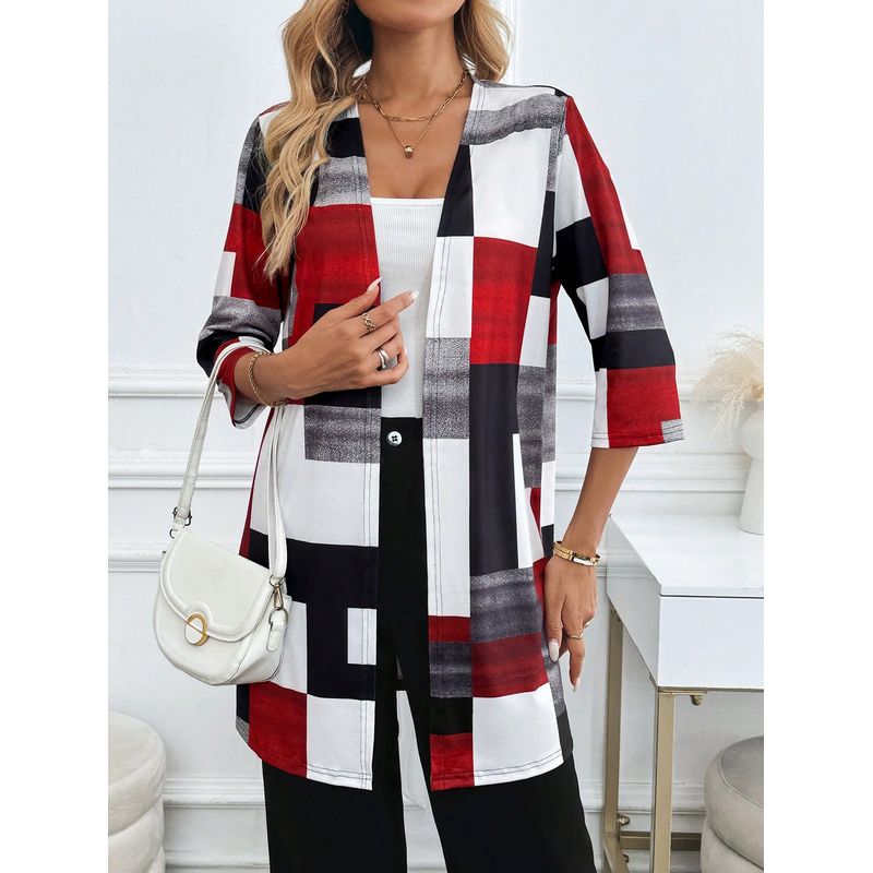 KAST PE - Cardigan para Mujer Olea manga tres cuartos  - Talla M
