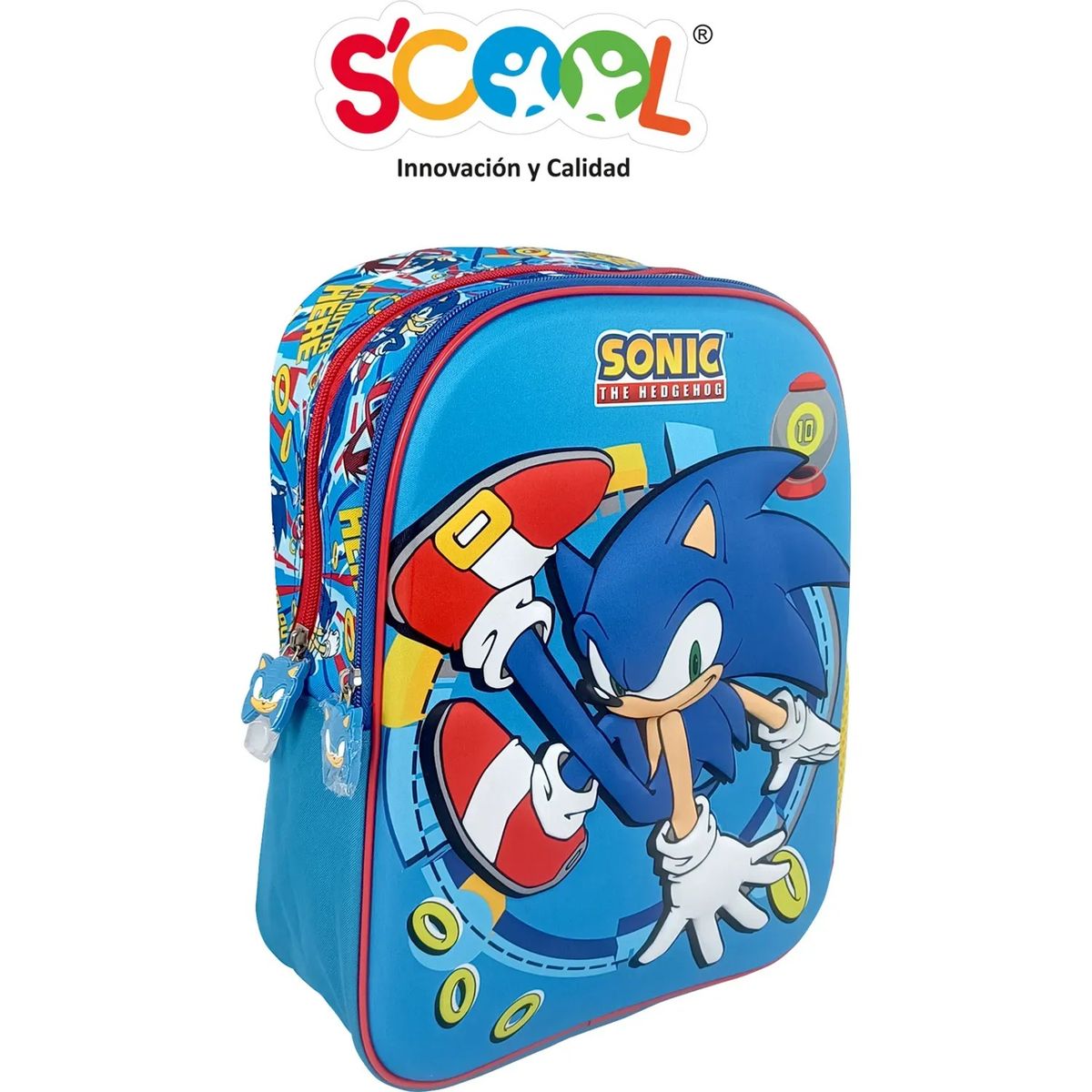 SCOOL - MOCHILA SET SCOOL RANGER A4 3D SONIC
