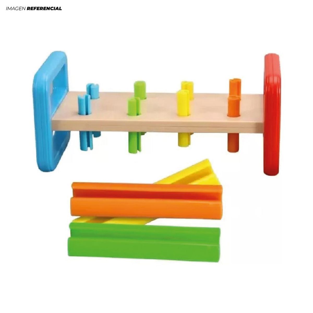 GENERICO - Juguete divertido mesa para martillar didáctico para niños