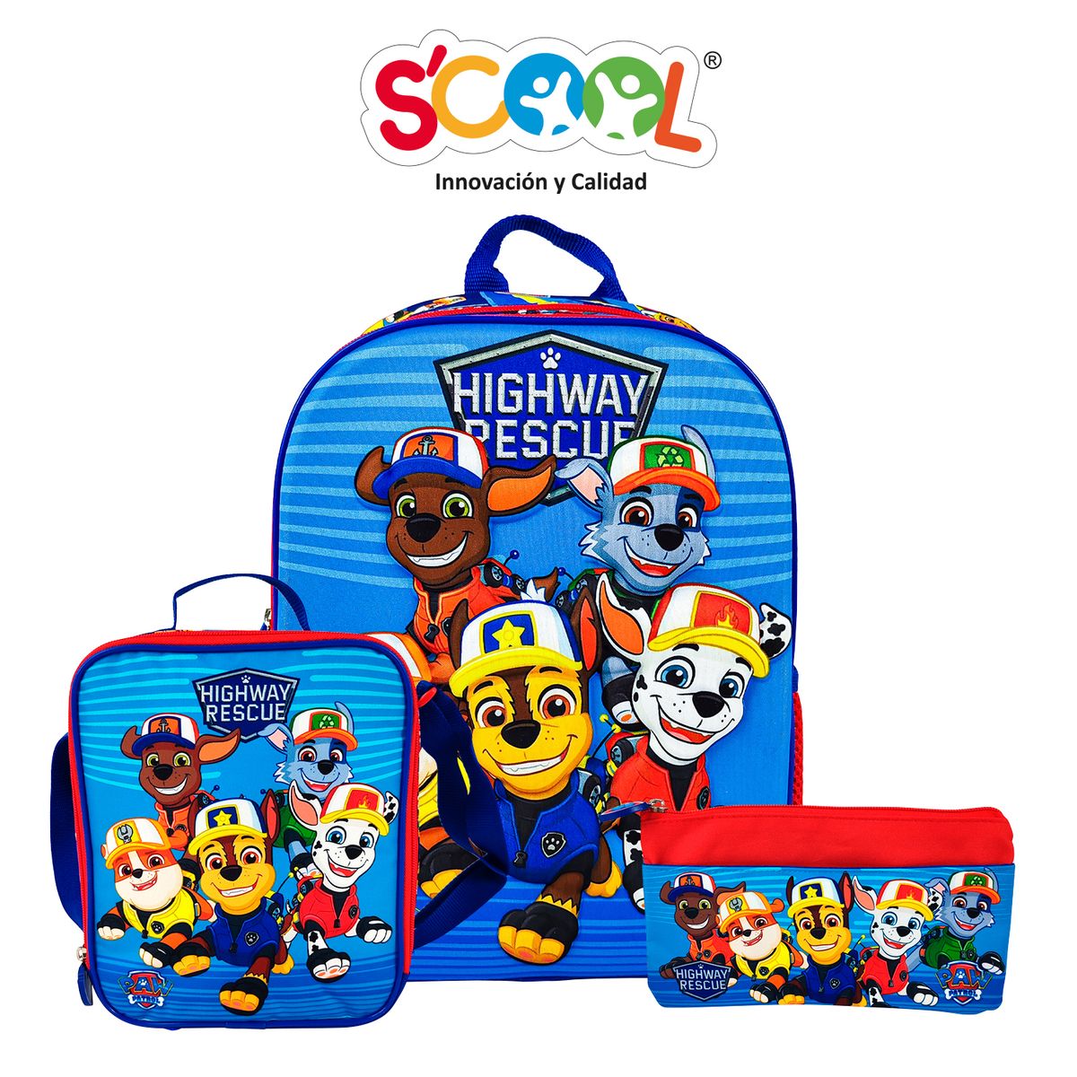 SCOOL - MOCHILA SET SCOOL RANGER A4 3D PAW PATROL H