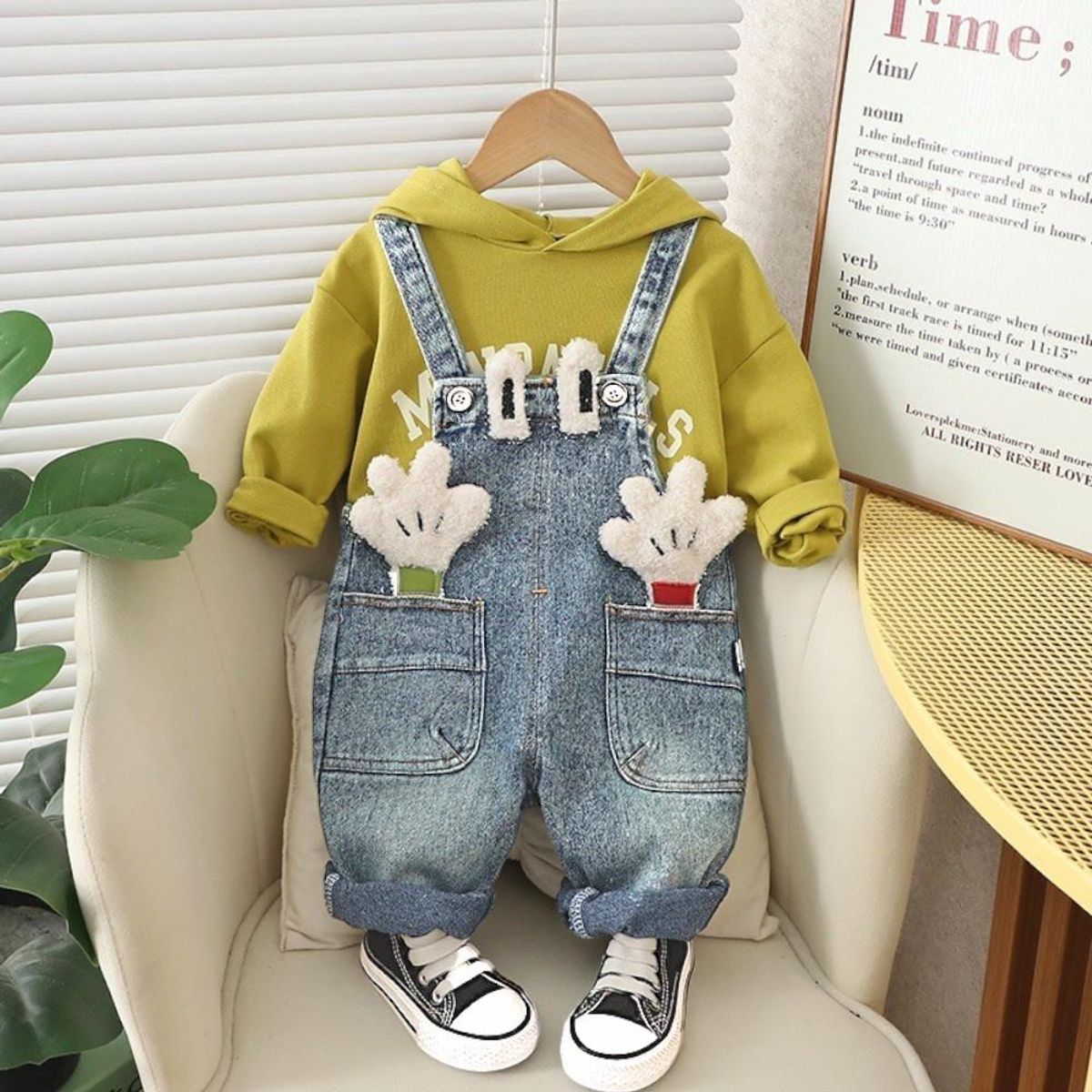 GENERICO - ROPA  DE NIÑO DE MANITOS - OVEROLL Y POLERA