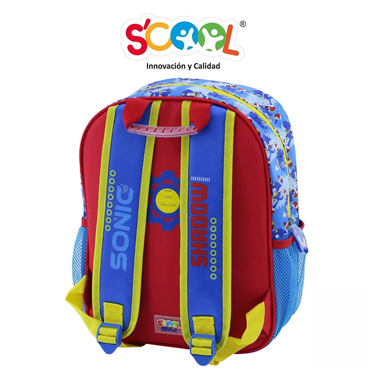 SCOOL - MOCHILA SCOOL MAGIC A4 KIDS 3D SATIN SONIC