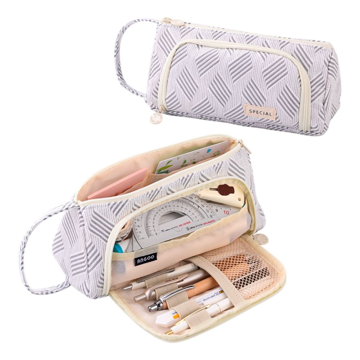 GENERICO - Cartuchera Kaleia - Gris