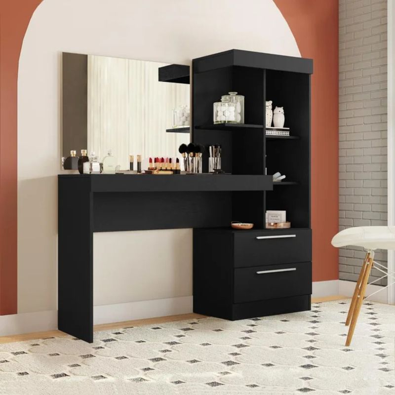 GENERICO - Tocador Moderno Peepi Negro R&R MUEBLES