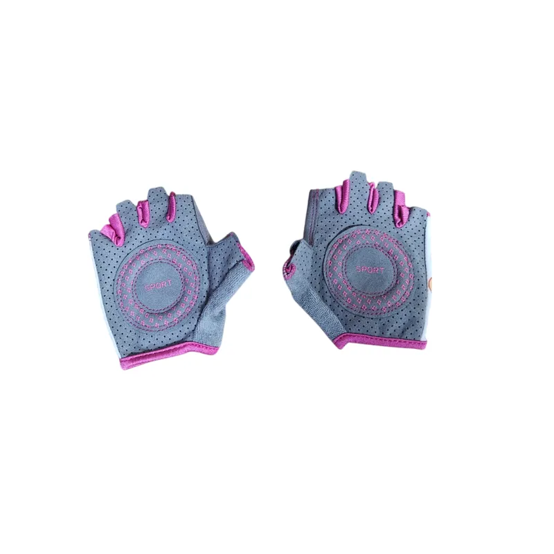 GENERICO - GUANTES PARA NIÑOS MOTO BICICLETA SIN DEDOS ROSADO