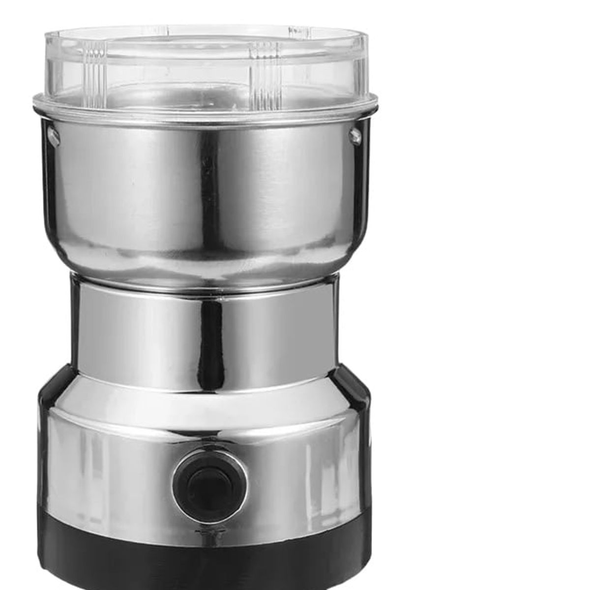 GENERICO - MOLINILLO ELÉCTRICO DE 4 ASPAS TRITURADOR DE CAFÉ PLATEADO