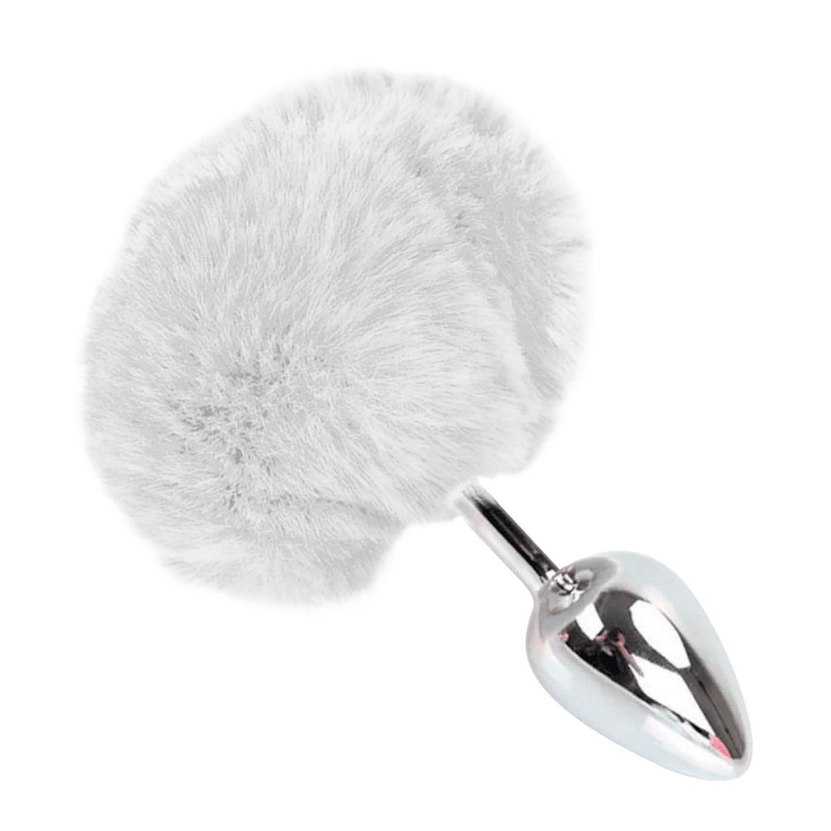 BUYPAL - Plug Butt Cola Conejo Dilatador Consolador Metal Blanco