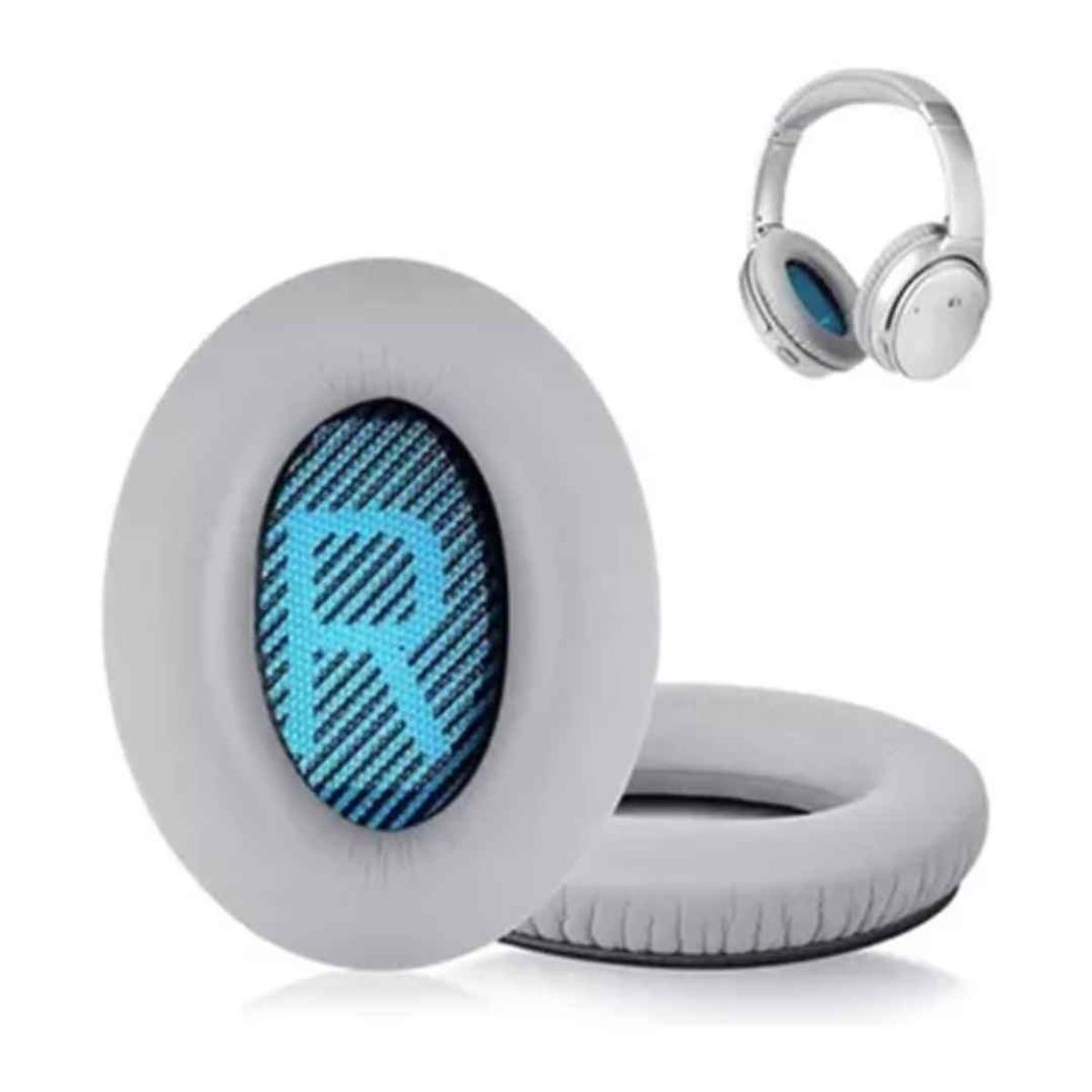 GENERICO - Almohadillas para audifonos Bose QC45 Qc35 Qc25 Qc15 Ae2 gris