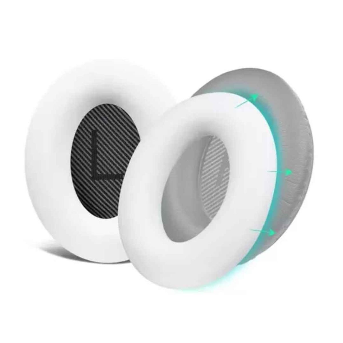 GENERICO - Almohadillas para audífonos Bose Qc35 Qc25 Qc15 Ae2 Soundtrue blanco